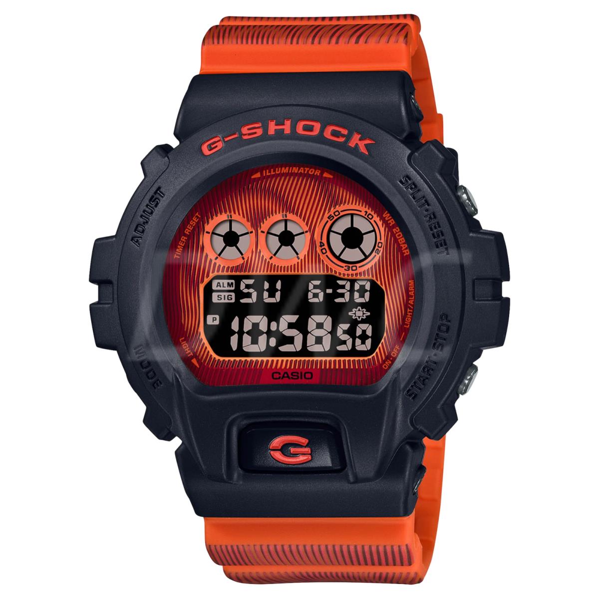 Casio G-shock DW-6900RD-4DR Time Distortion Limited Series Digital Men`s Watch