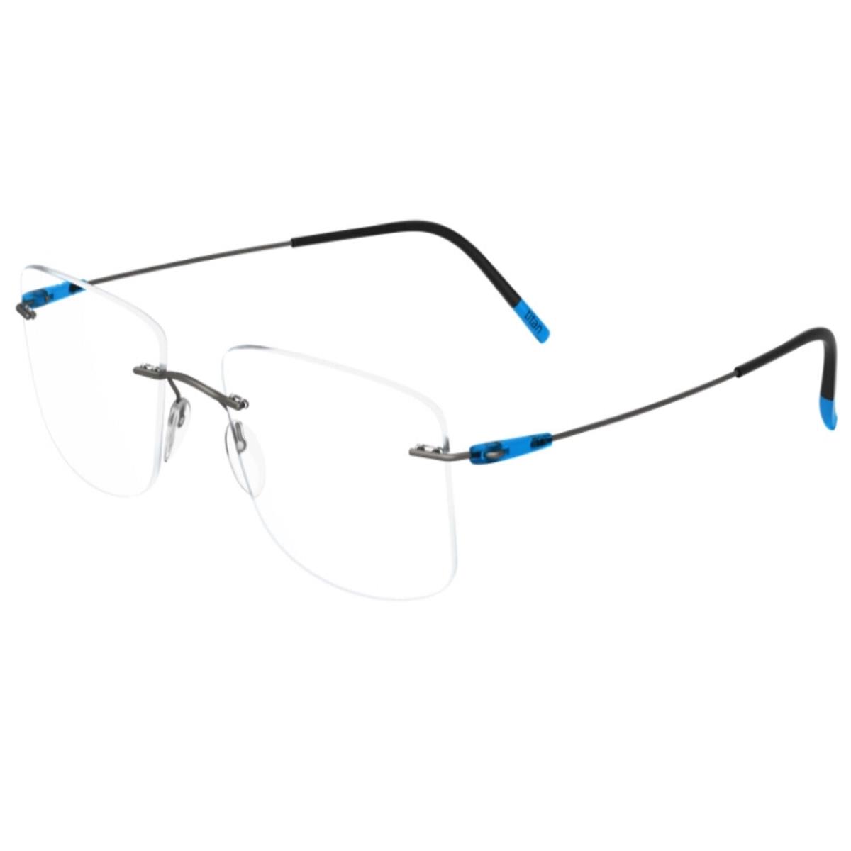 Silhouette Eyeglasses Dynamics Colorwave 61/18/150 Grey Blue 5500/BJ-6660-61MM