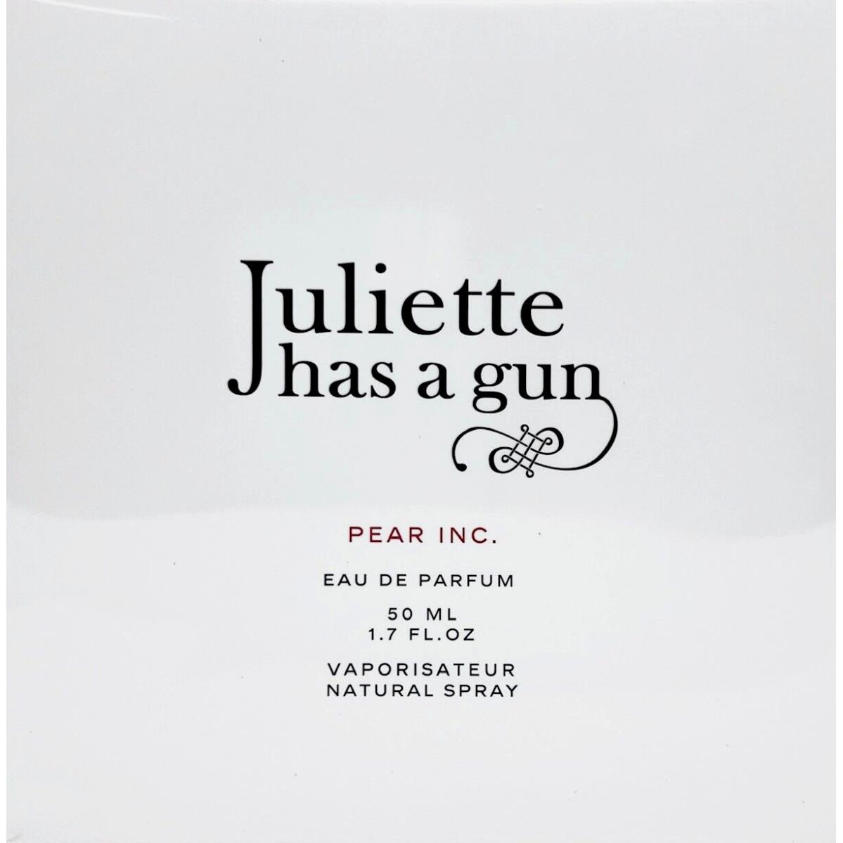 Juliette Has A Gun Pear Inc Eau DE Parfum Spray Unisex 1.7 Oz / 50 ml