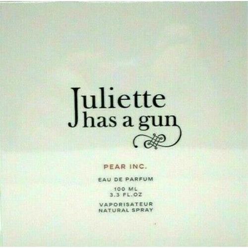 Juliette Has A Gun Pear Inc Eau DE Parfum Spray Unisex 3.3 Oz / 100 ml