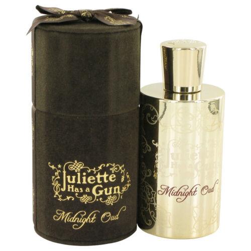 Midnight Oud Eau De Parfum Spray By Juliette Has a Gun 3.4oz For Women
