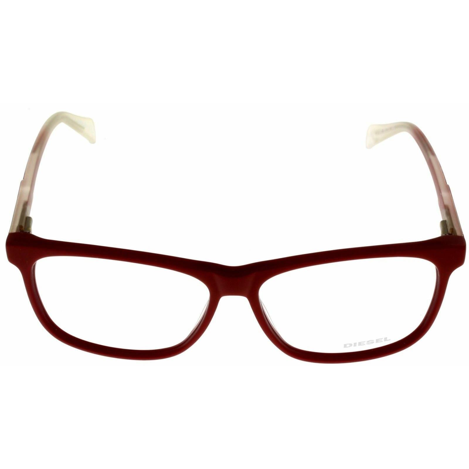 Diesel Eyeglasses Frame Men Burgundy Rectangular DL5159 067