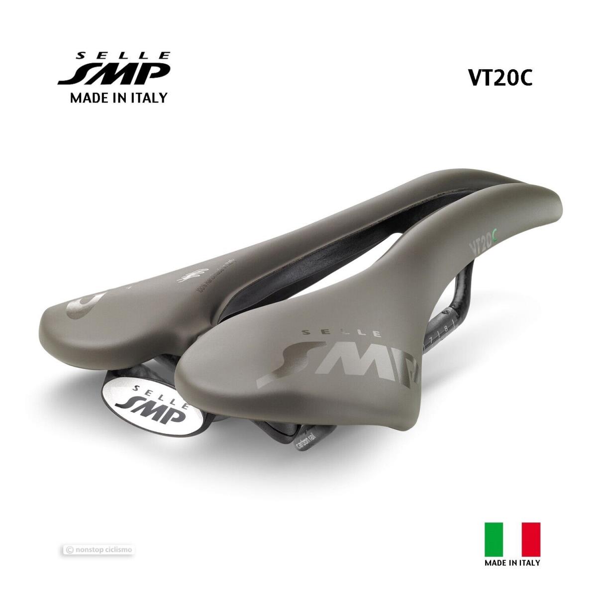 Selle Smp VT20C Saddle : Grey-brown - Made IN Italy