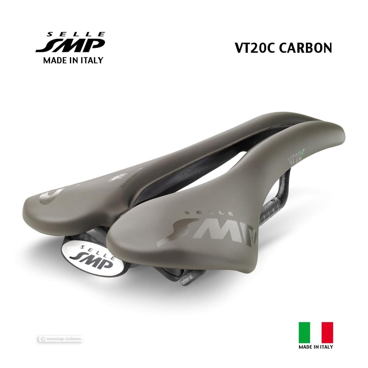 Selle Smp VT20C Carbon Saddle : Grey-brown - Made IN Italy