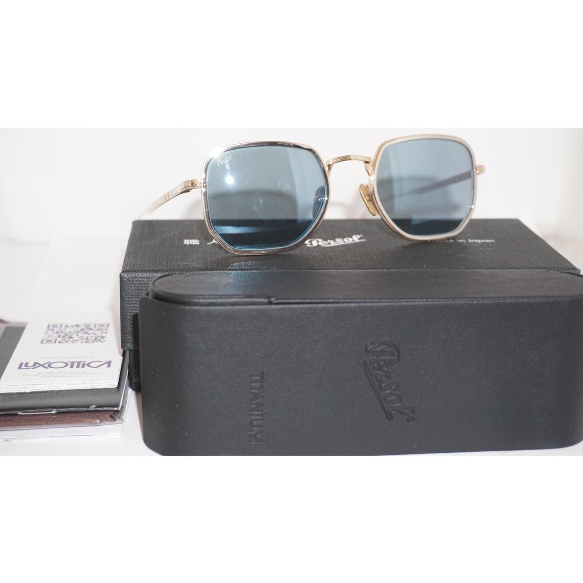 Persol Sunglasses Limited Gold Silver Light Blue PO5006ST 800556 47 20 145