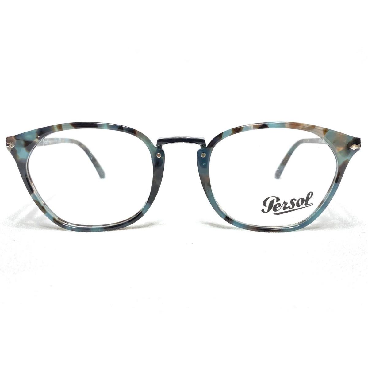 Persol PO3209V 1070 Women Tortoise Azure Square Eyeglasses Frames 50/21 145