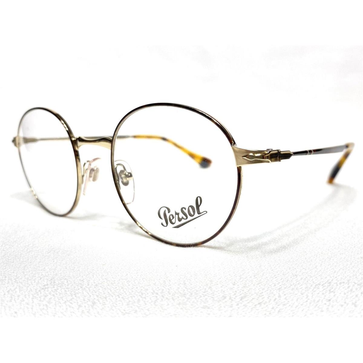 Persol PO2451V 1075 Mens Gold/havana Round Designer Eyeglasses Frames 49/20