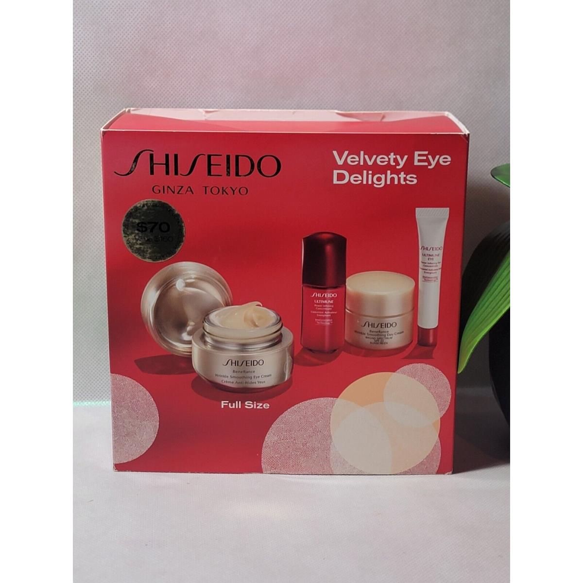 Shiseido Velvety Eye Delights Set Benefiance Eye Cream + Ultimune - 4 pc