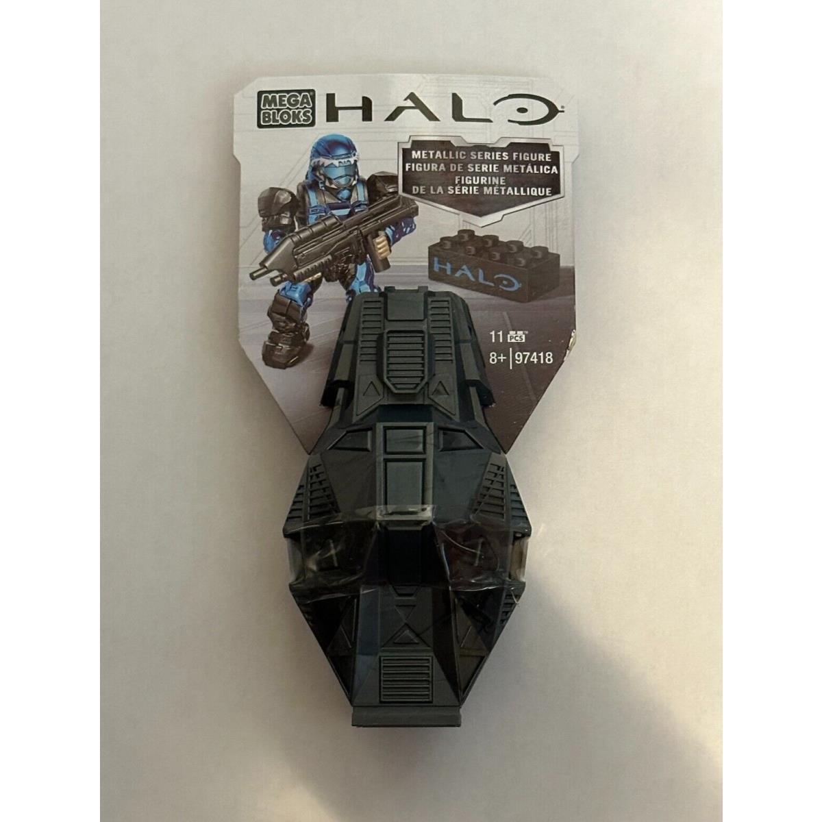Halo Mega Bloks Metallic Series Odst Figure 97418 Blue/chrome