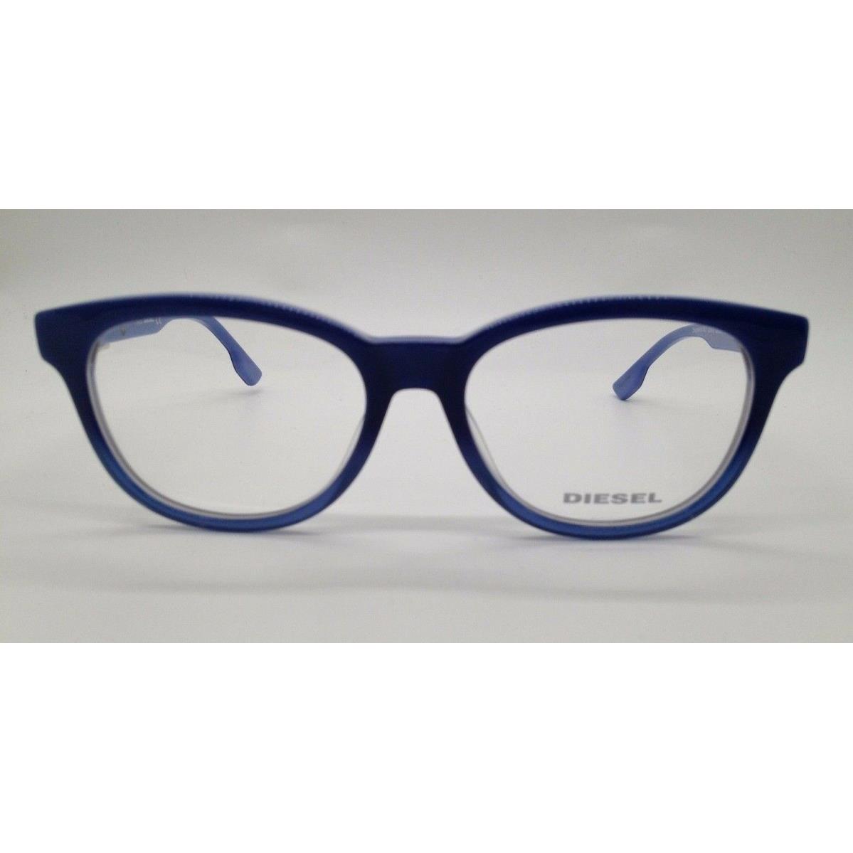 Diesel DL 5112 Blue Ombre 090 Round Plastic Eyeglasses Frame 52-16-145 RX