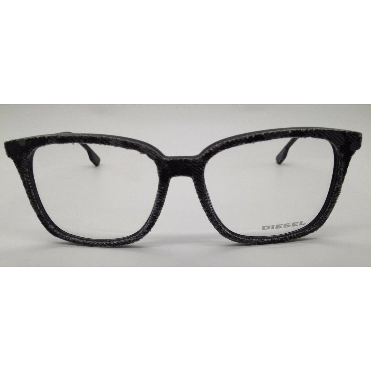 Diesel DL5116 Black Camo Denim 005 Plastic Eyeglasses Frame 53-16-145 Denimeye