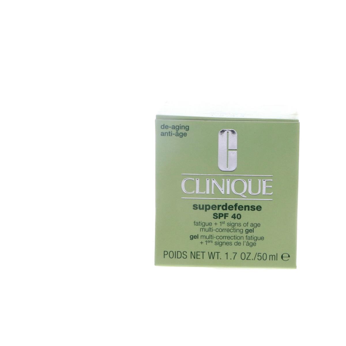 Clinique Superdefense SPF40 Gel 1.7 oz