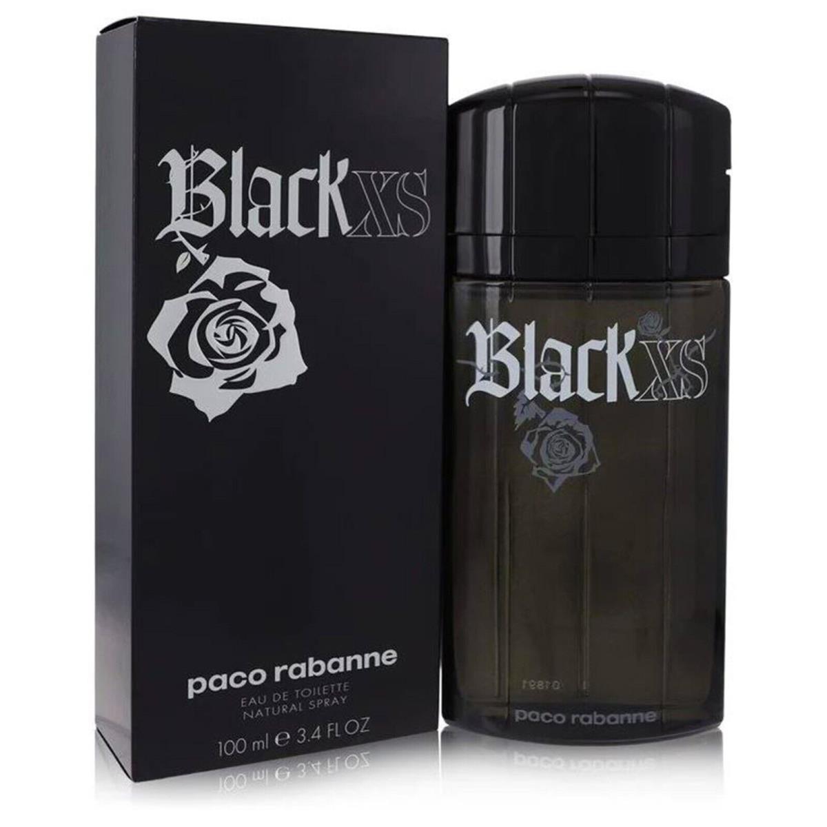 Black Xs Cologne by Paco Rabanne Men Perfume Eau De Toilette Spray 3.4 oz 100 ml