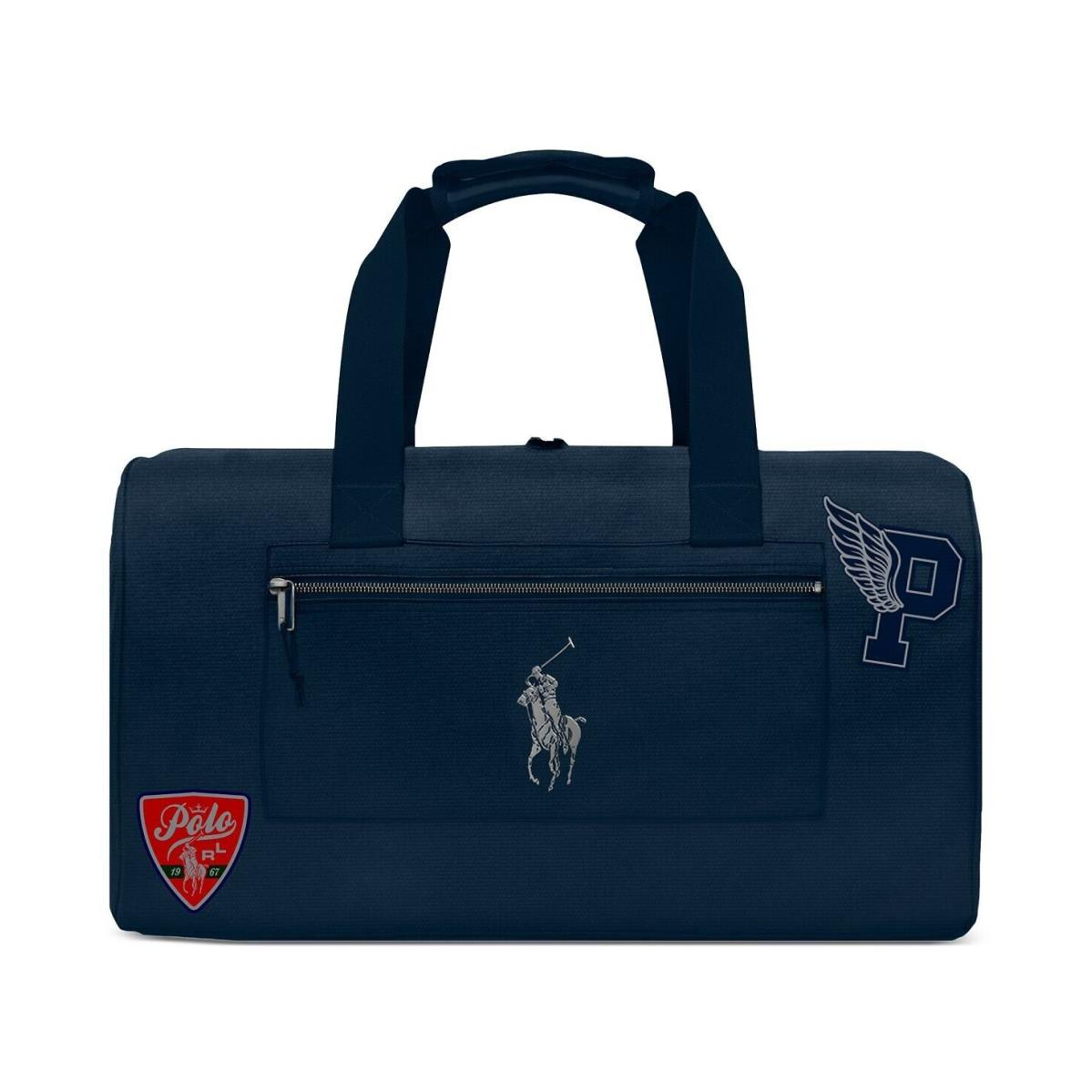 Ralph Lauren Polo Duffle Bag Gym Weekender Carryon Luggage Blue Logo Bag Ltd