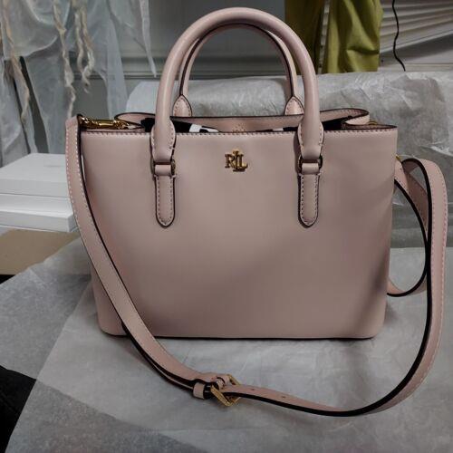 Ralph Lauren Marcy 26 Small Satchel Bag Spring Pink Leather Bag Crossbody