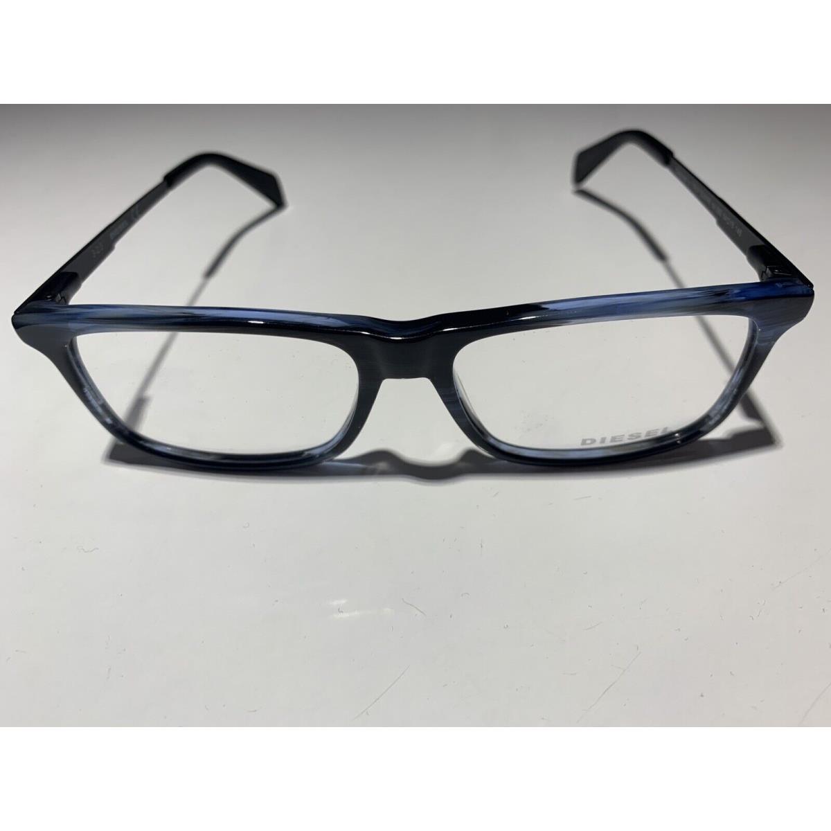 Diesel DL5140 Col.092 Blue Marble Eyeglasses Frames 54/15/45 Flex Hng CZ73