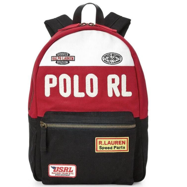 Polo Ralph Lauren Motocross Racing Backpack Bag Crossbody Messenger