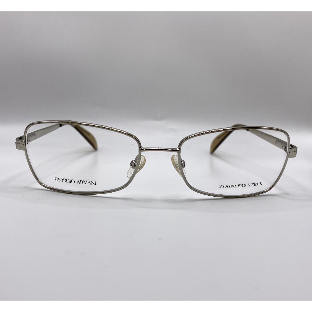 Giorgio Armani GA871 3YG Light Gold Metal Eyeglasses Frame 52-17-135 Italy