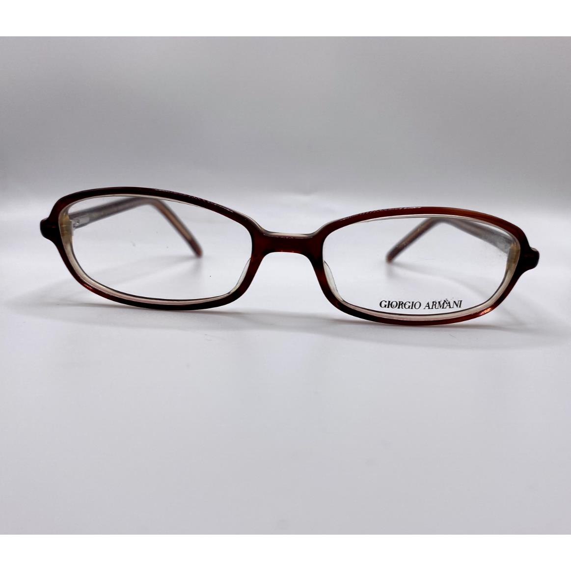 Giorgio Armani GA 158 H02 Brown Plastic Optical Eyeglasses Frame 48-15-135 Italy