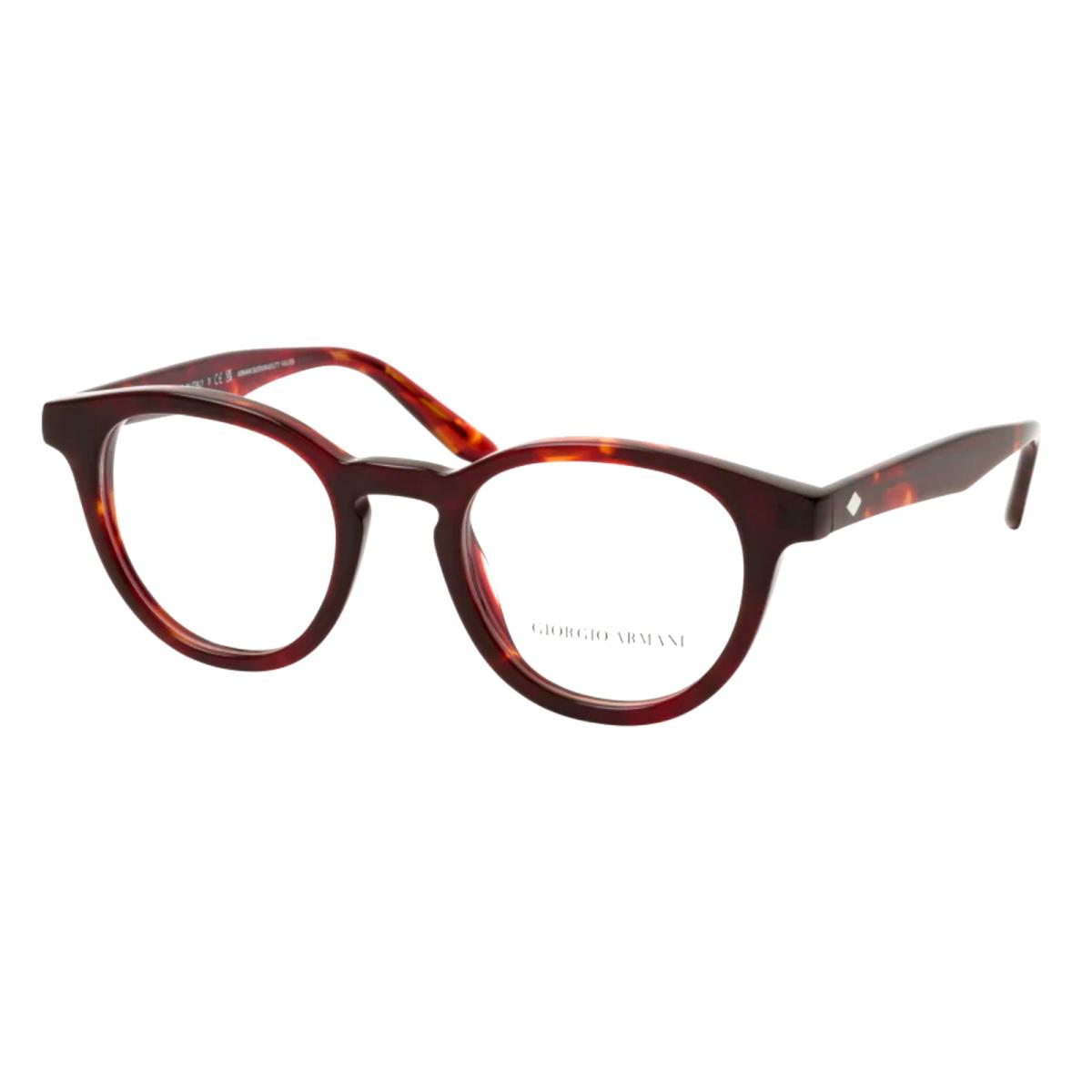 Giorgio Armani Eyeglasses AR 7227 5962 50-21 145 Havana Tortoise Round Frame