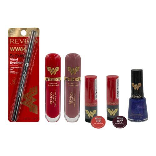 Revlon Wonder Woman 1984 Limited Edition 6 Pc Set Lipstick Lip Polish Eyeliner
