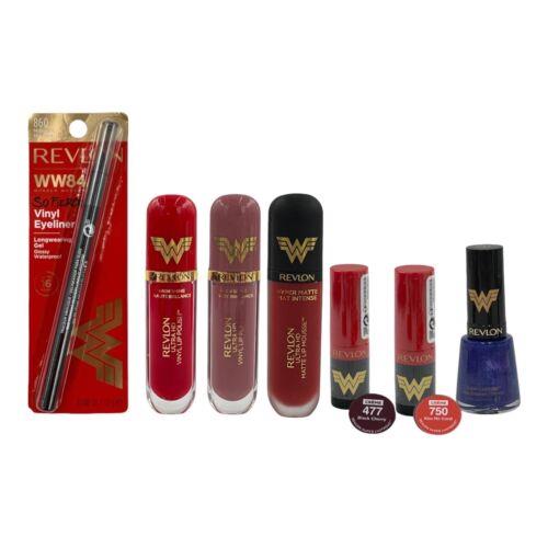 Revlon Wonder Woman 1984 Limited Edition 7 Pc Set Lipstick Lip Polish Eyeliner