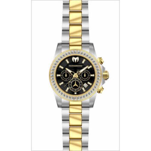 Technomarine Manta Men`s Quartz Black Dial Watch TM-222033 - Chronograph Gmt