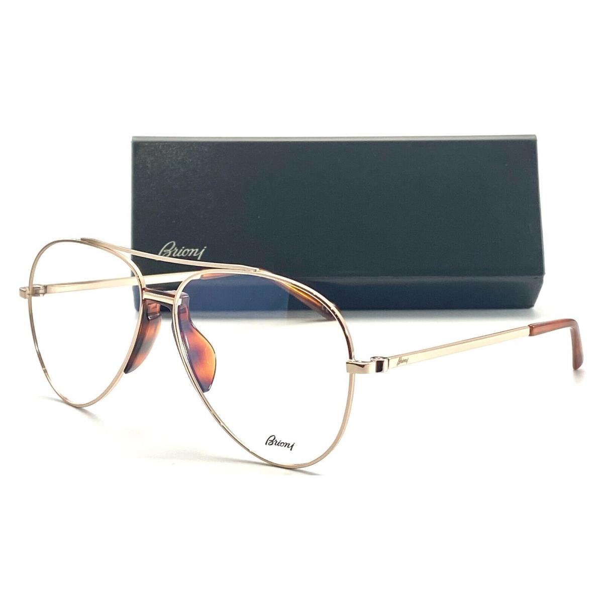 Brioni BR0052O 004 Brown Eyeglasses 58-13 145 W/case