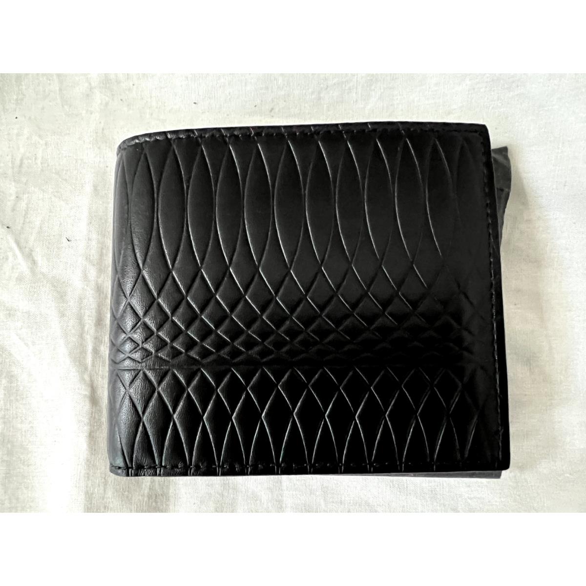 Paul Smith Men`s Bifold Wallet with Coin Pocket Black Calf Leather