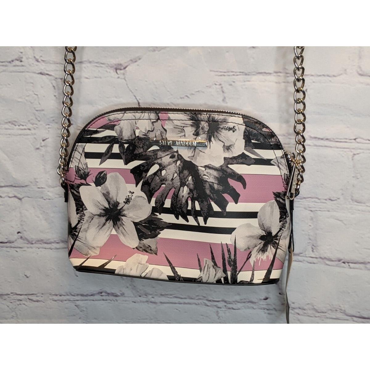 Steve Madden Blush Bmaggie Racer Floral Crossbody Bag