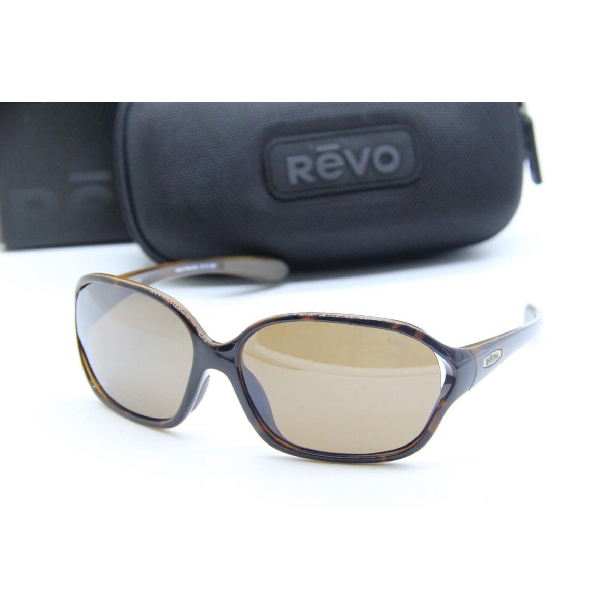 Revo RE 1038 02 Skylar Polarized Brown Sunglasses W/case 60-16