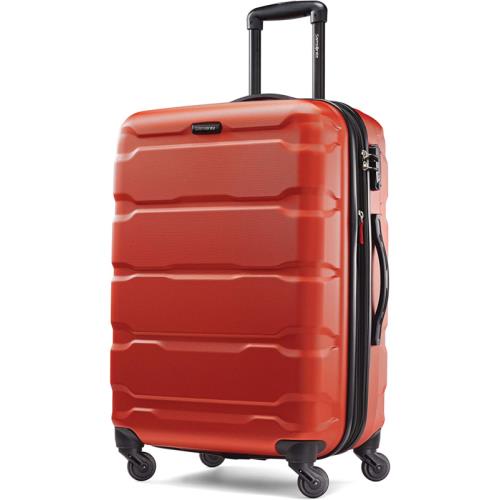 Samsonite Omni PC Hardside Expandable Luggage with Spinner Wheels Carry-on 20-Inch Red Burnt Orange