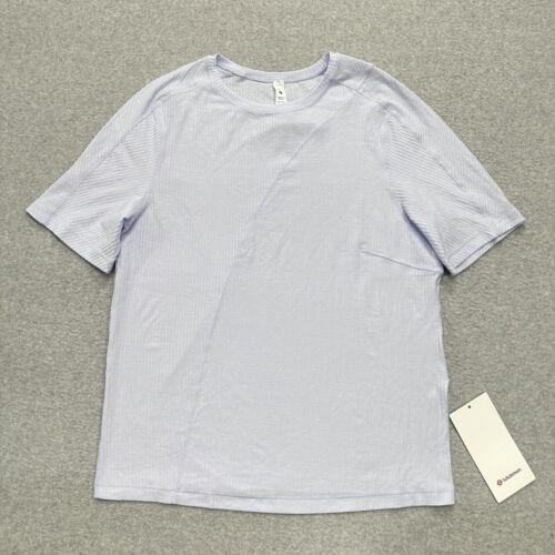 Lululemon Women s Blissful Asymmetrical Ribbed Cotton Performance Shirt Size XL