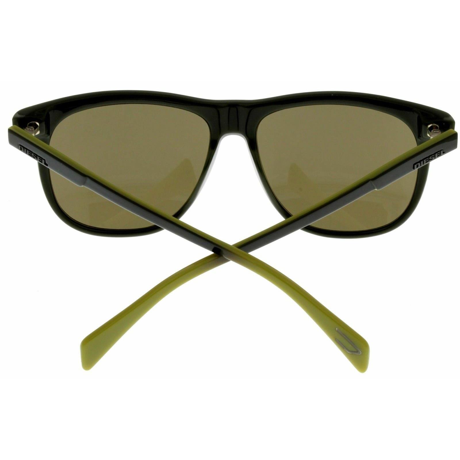 Diesel Sunglasses UV Protection Brown Green Men Rectangular DL0155 96L