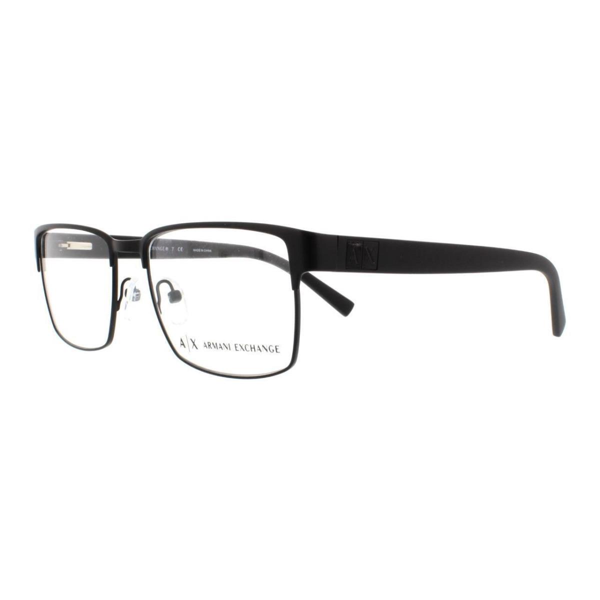 Armani Exchange AX1019 6063 Eyeglasses Matte Black 54-17-140