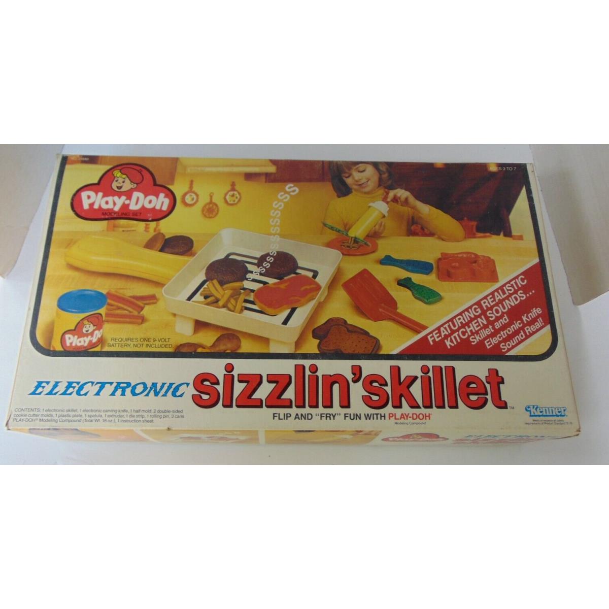 Vintage Play Doh Modeling Sizzlin` Skillet Electronic No. 21840 2
