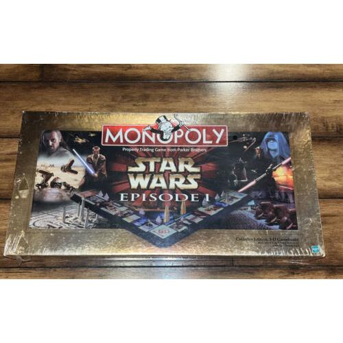 Star Wars Episode 1 Monopoly Collector`s Edition 1999 3D Board Game