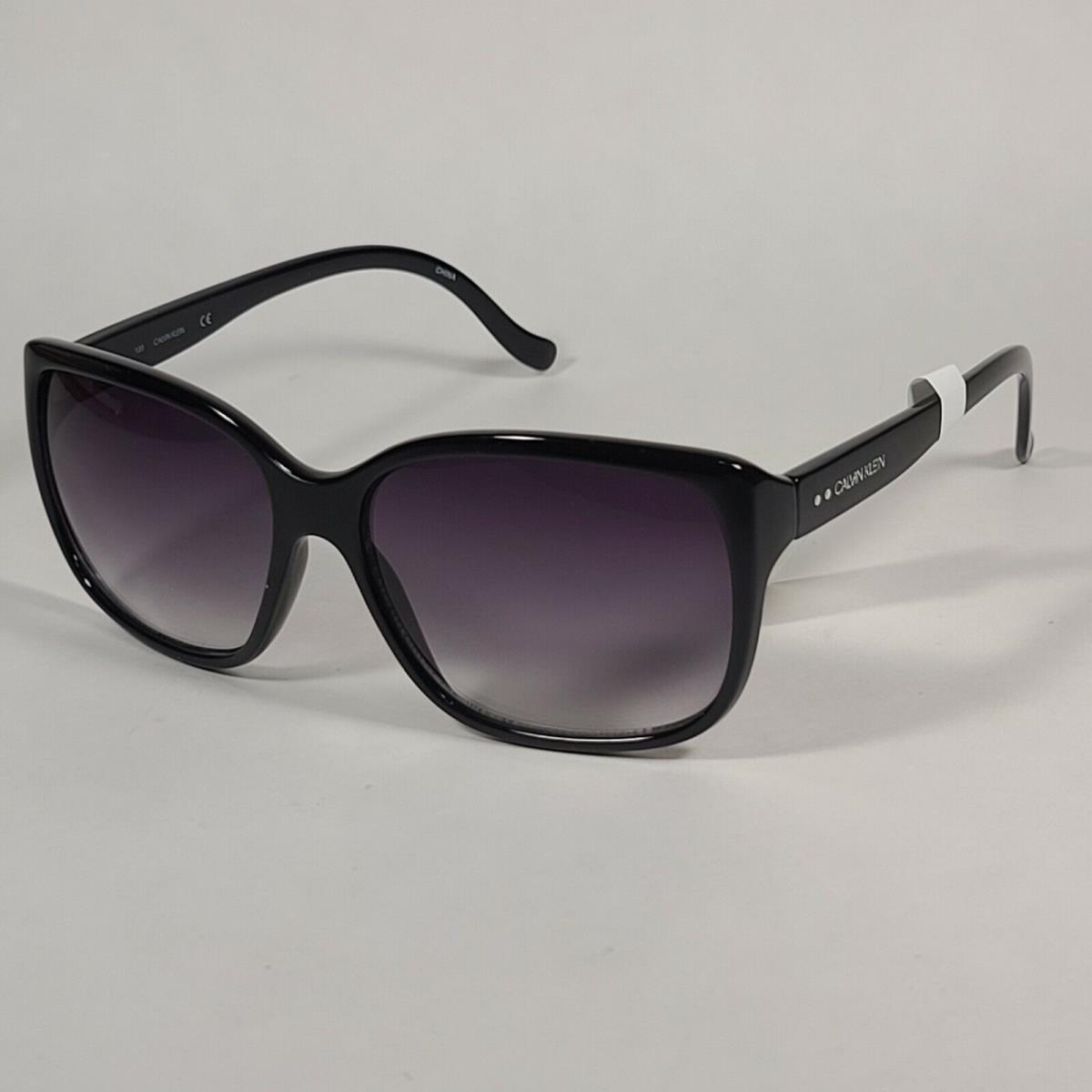 Calvin Klein CK20518S 001 Butterfly Sunglasses Black Smoke Gradient