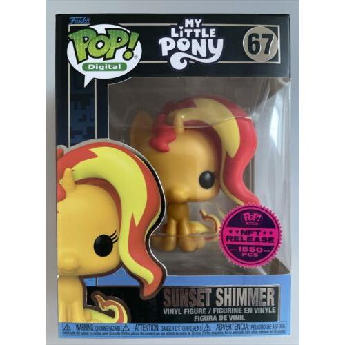 Funko Pop Sunset Shimmer Exclusive Droppp Legendary My Little Pony LE 1 550 Pcs