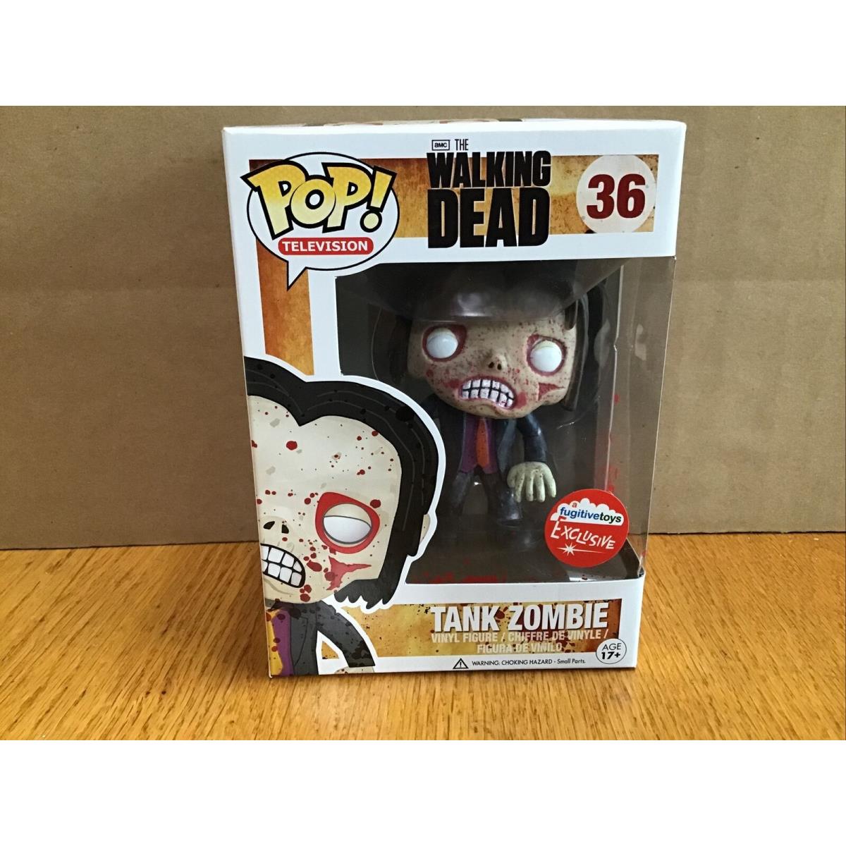 Funko Pop The Walking Dead - Tank Zombie 36 Fugitivetoys Exclusive W/protector