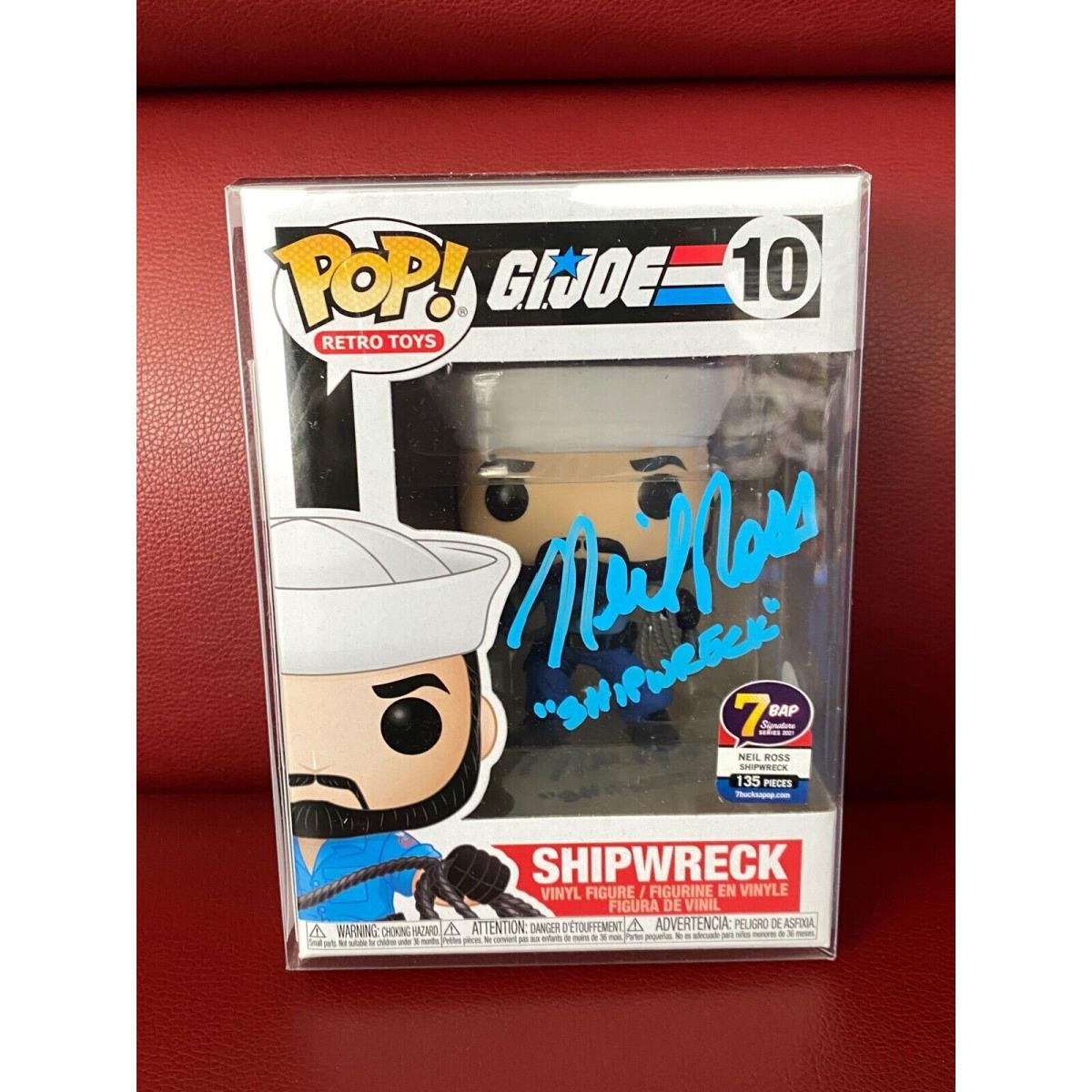 Neil Ross GI Joe Shipwreck 10 Signed Jsa Funko Pop Autograph Certified Auto