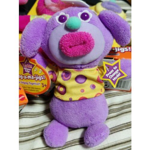 Matell Sing A Ma Jigs Lavender / Purple Plush Toy Sings Oh Suzanna