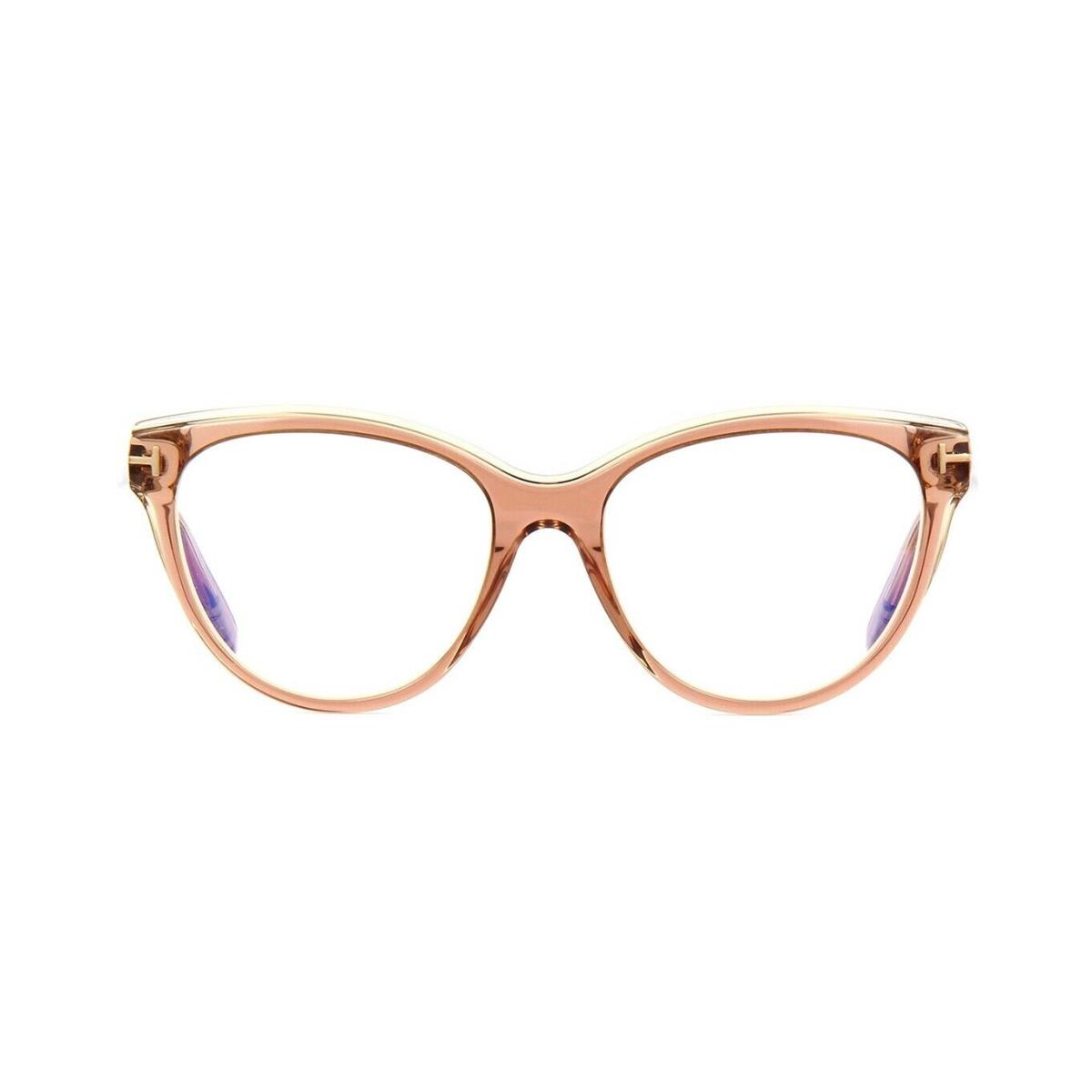 Tom Ford FT5618-B Blue Block Beige Crystal 045 Eyeglasses