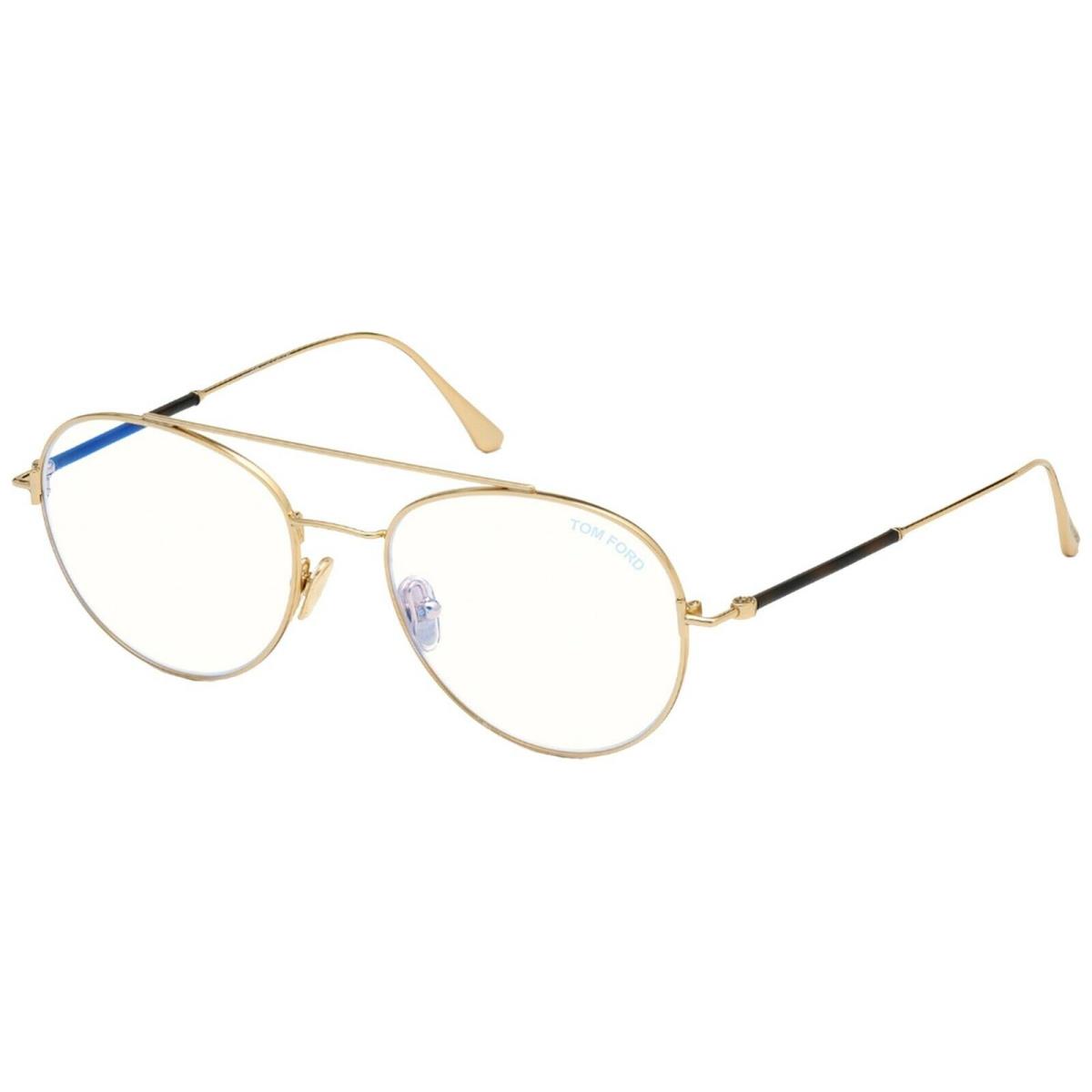 Tom Ford FT 5657-B Blue Block Gold 028 C Eyeglasses