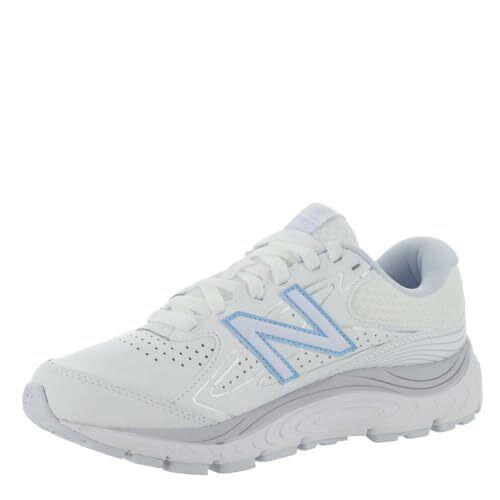 New Balance Women`s 840 V3 Walking Shoes White Silent Grey Blue Size 5 - White/Silent Grey