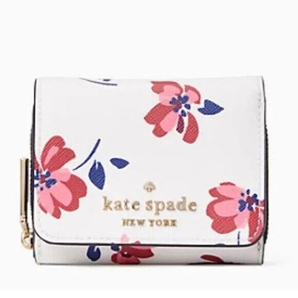 Kate Spade Staci Tea Garden Boxed Small Trifold Wallet