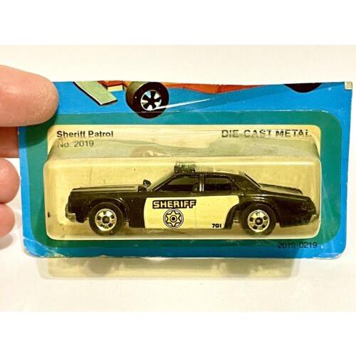 1982 Mfg. Nos Vintage Hot Wheels Sheriff Patrol - Cut Card