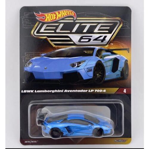 Lbwk Lamborghini Aventador LP 700-4 - Blue - Hot Wheels - Elite64 Withprotector