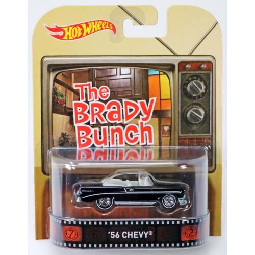 Hot Wheels The Brady Bunch `56 Chevy Retro Entertainment CFR28 Nrfp 2015 Black