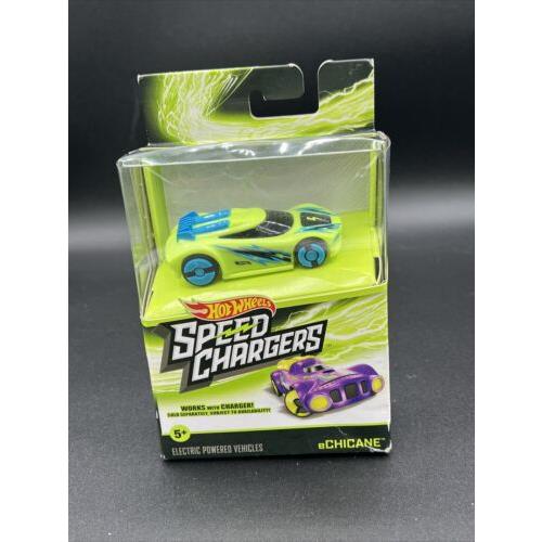 2016 Hot Wheels Speed Chargers Green Echicane Electric Vehicle EV